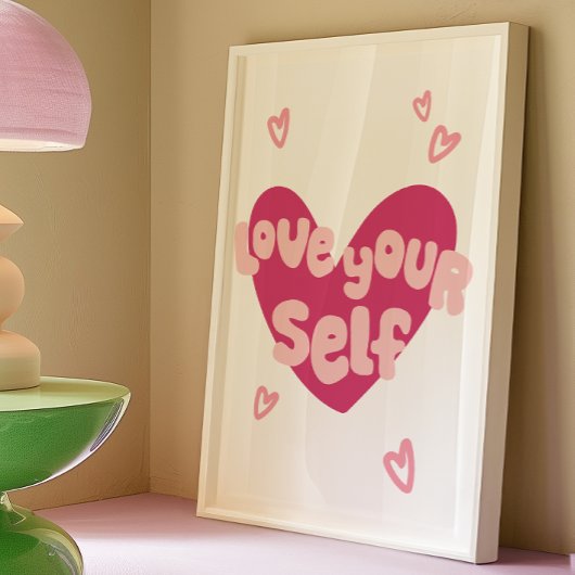 ラブユアデコールプリント | トレンディーウォールアートポスター ポスター