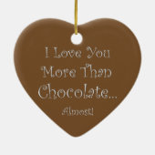 ラブユアフチョコレートハートオーナメント セラミックオーナメント (裏面)