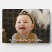 ラブユグランパ孫フォトギフト フォトプラーク (正面)