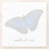 ラブユナナブルーバタフライ ガラスコースター (裏面)