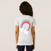 ラブユニコーン両面ガールズTシャツ Tシャツ (裏面フル)