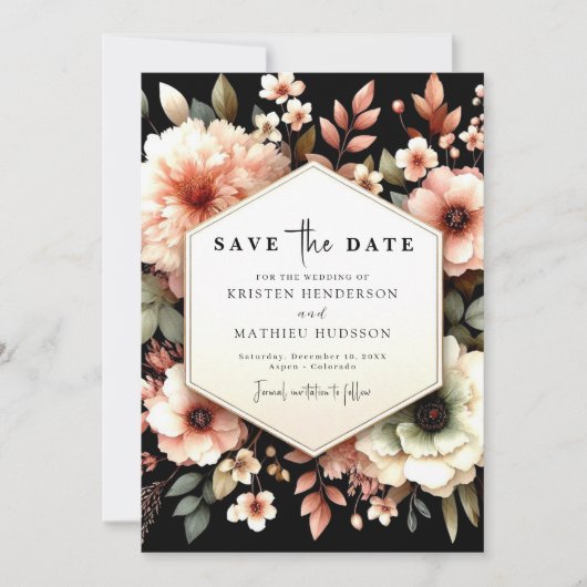 ラブユニークリーピンクフローラ結婚ズ セーブザデート (正面)