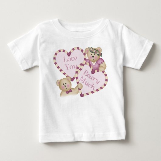 ラブユビエリー乳児Tシャツ ベビーTシャツ (正面)