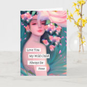 ラブユマイ反抗的な子ども カード (黄色い花)