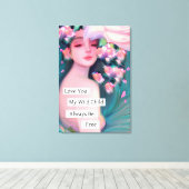 ラブユマイ反抗的な子ども キャンバスプリント (インサイチュ (ウッドフロア))