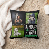 ラブユムマブラックカスタム引用文コラージュ&ドッグ クッション (ブランケット)