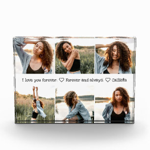 ラブユロマンチックな甘い写真コラージュ フォトブロック