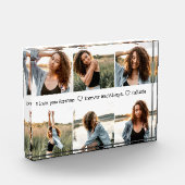 ラブユロマンチックな甘い写真コラージュ フォトブロック (左)