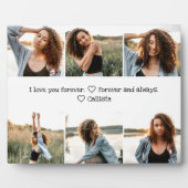 ラブユロマンチックな甘い写真コラージュ フォトプラーク (正面)