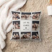 ラブユーおじいちゃん |フォトコラージュ手書き文字 クッション (ブランケット)