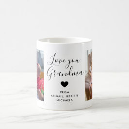 ラブユーおじいちゃん |写真手書き文字 コーヒーマグカップ