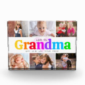 ラブユーおばあちゃんはっきりしたコレージカラフル6 フォトブロック (正面)