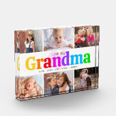 ラブユーおばあちゃんはっきりしたコレージカラフル6 フォトブロック (左)