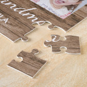 ラブユーおばあちゃん7フォトコラージュウッド ジグソーパズル (側面)