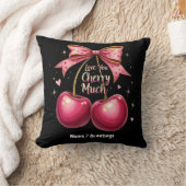 ラブユーさくらんぼマジョーア甘おもしろいい&バレンタイン クッション (ブランケット)