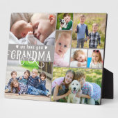 ラブユーばあちゃん8フォトコラージュカスタムカラー フォトプラーク (側面)