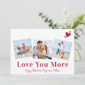 ラブユーもっとカスタム3 Photo Happy Valentines Day シーズンカード (スタンド正面)