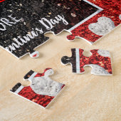 ラブユーもっとハートフォト名前をカスタムする大事な行事 ジグソーパズル (側面)