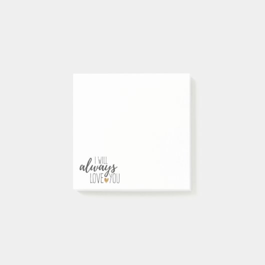 ラブユーやる気を起こさせる引用文白黒タイポグラフィ ポストイット (正面)