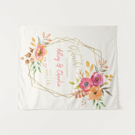 ラブユーアブランチ秋フローラウェディングシャワー タペストリー (正面(横))