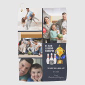 ラブユーアボウルロットパパ |ボーリングボールタオル ゴルフタオル (正面)