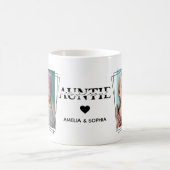 ラブユーアンティ2つの写真名手書き文字 コーヒーマグカップ (中央)