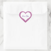 ラブユーカスタム文字会話ハート ハートシール (バッグ)