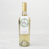 ラブユーカリリースのセージ結婚グリーン ボトルネックタグ (ボトル)