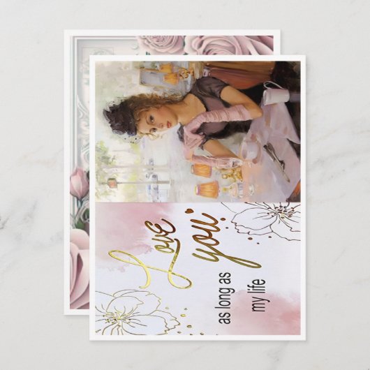 ラブユーカード インビテーションポストカード (正面/裏面)