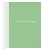 ラブユーカード、リトリーブドッグとバラ、愛らしい (内側 (右))