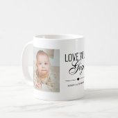ラブユーギギ誕生日カスタム写真 コーヒーマグカップ (正面左)