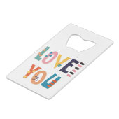 ラブユークレジットカードボトルオープナー クレジットカード栓抜き (裏面アングル)