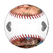 ラブユーグランドパカスタムフォトコラージュキープサケ 野球ボール (裏面)