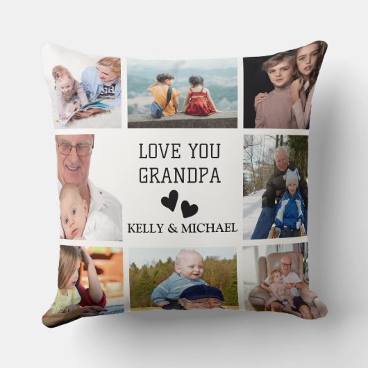 ラブユーグランドパコラージュモダンフォト装飾用クッション クッション (裏面)