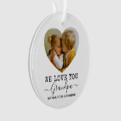 ラブユーグランドパハートフォトクリスマスツリー オーナメント (正面)