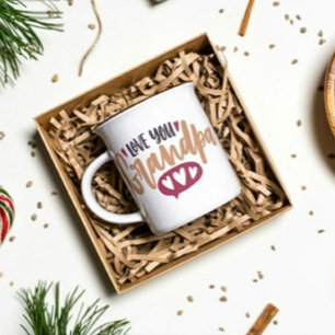 ラブユーグランドパプリントモダンマグ コーヒーマグカップ