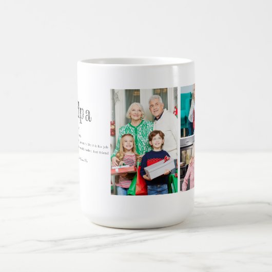 ラブユーグランドパマグ |写真2枚の手書きコーヒー コーヒーマグカップ (中央)