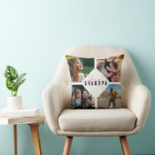 ラブユーグランドパ孫フォトコラージュ記念の画像 クッション (椅子)