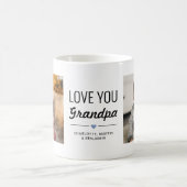 ラブユーグランドパ誕生日カスタム写真 コーヒーマグカップ (中央)