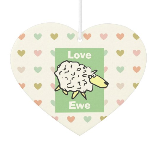 ラブユーシープン カーエアーフレッシュナー (正面)