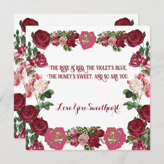 ラブユースウィート素朴バラヴィンテージ (正面/裏面)