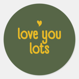 ラブユーステッカー - ブルーム＆スティック ラウンドシール