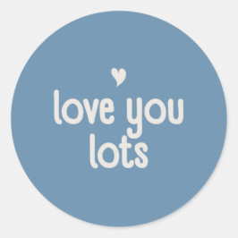 ラブユーステッカー - ブルーム＆スティック ラウンドシール