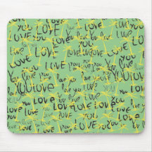 ラブユーテキストパターン クリエイティブタイポグラフィ