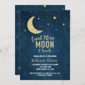 ラブユートゥザムーン&バックベビーシャワー招待状 招待状 (正面/裏面)