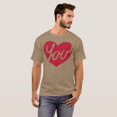 ラブユーハート ジョーク Tシャツ (正面フル)