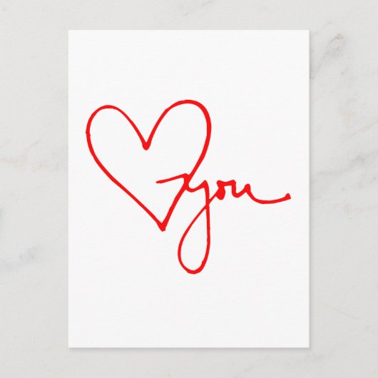 ラブユーハート ポストカード (正面)