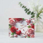 ラブユーバラとハートバレンタインデー シーズンポストカード (スタンド正面)