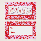 ラブユーバレンタインズギフトラベル (正面&裏面)