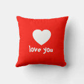 ラブユーバレンタインハートホリデイ装飾用クッション クッション (裏面)